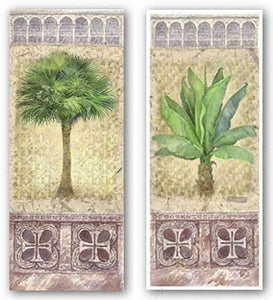 Lisbon Banana Palm and Lisbon Palm Set by Anne Searle