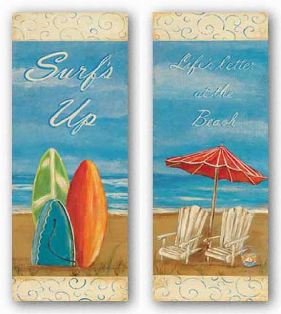 Life's Better At The Beach and Surf's Up Set by Grace Pullen