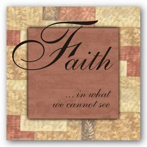 Words To Live By Butterscotch: Faith (pink center) by Angela D'Amico