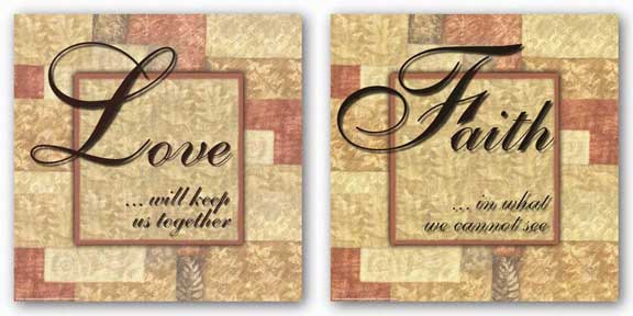 Words To Live By Butterscotch: Faith and Love Set by Angela D'Amico