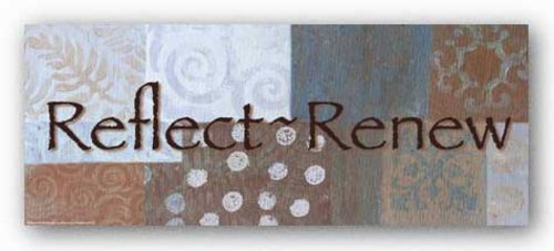 Words To Live By Blue/Brown: Reflect by Angela D'Amico