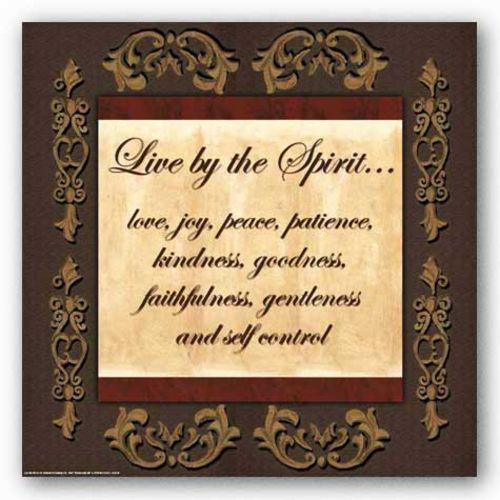 Words To Live By - Brown/Gold: Live by the Spirit by Debbie DeWitt