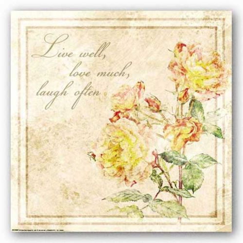 Florals: Live Laugh Love by Jessica von Ammon