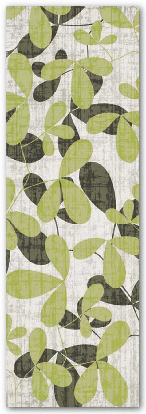 Cream Green Leaves by Kristin Emery