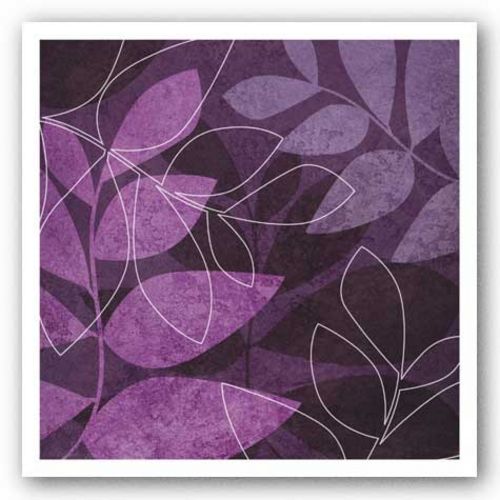 Purple Leaves I by Kristin Emery