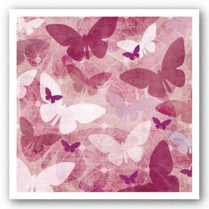 Butterflies Pink III by Kristin Emery