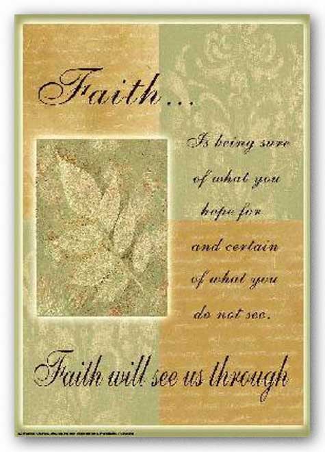 Words To Live By - Leaf: Faith is being sure by Marilu Windvand