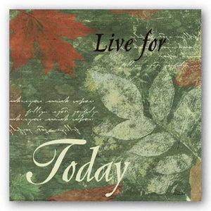 Words To Live By, Pressed Leaf Today by Marilu Windvand