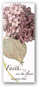 Words To Live By - Pink Hydrangea: Faith by Marilu Windvand