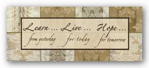 Words To Live By - Damask Silk: Learn Live Hope by Marilu Windvand