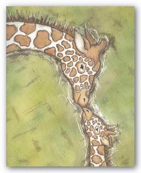 Giraffe Mother and Baby by Robin Davis
