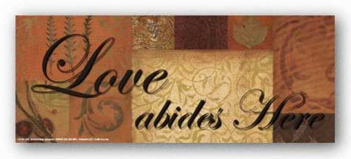 Words To Live By Patchwork: Love abides here by Smith-Haynes