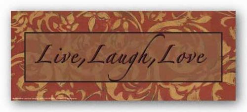 Words To Live By - Country Club Red: Live Laugh Love by Smith-Haynes