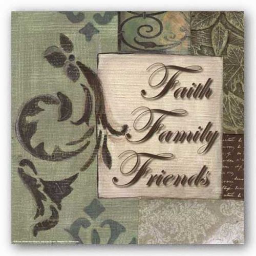 Words To Live By Sage/Cream: Faith Family Friends by Smith-Haynes