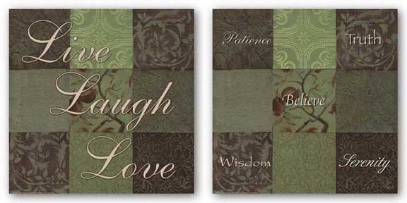 Patience and Live Laugh Love Set by Smith-Haynes