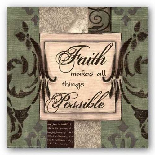 Words To Live By Sage/Cream - Faith by Smith-Haynes