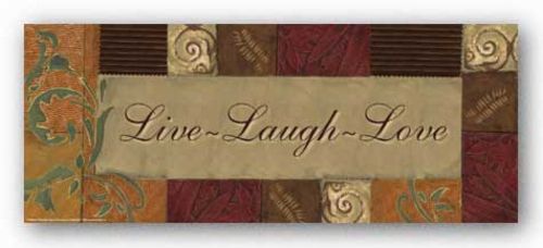 Words To Live By Olive Scroll: Live, Laugh Love by Smith-Haynes