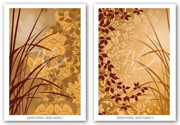 Golden Flourish Set  - Foil - Luxor 397 by Edward Aparicio