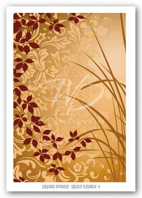 Golden Flourish II  - Foil - Luxor 397 by Edward Aparicio