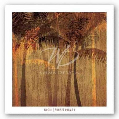 Sunset Palms I by Amori