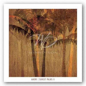 Sunset Palms II by Amori
