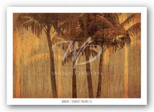 Sunset Palms III by Amori