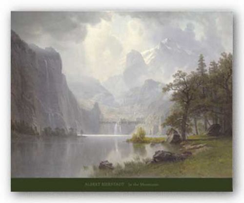 In the Mountains, 1867 by Albert Bierstadt