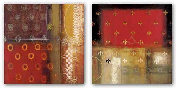 Gold Patterns and Rust Haze Set by Eric Balint