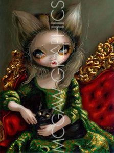 Princess with a Black Cat by Jasmine Becket-Griffith