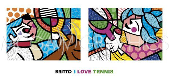 I Love Tennis by Romero Britto