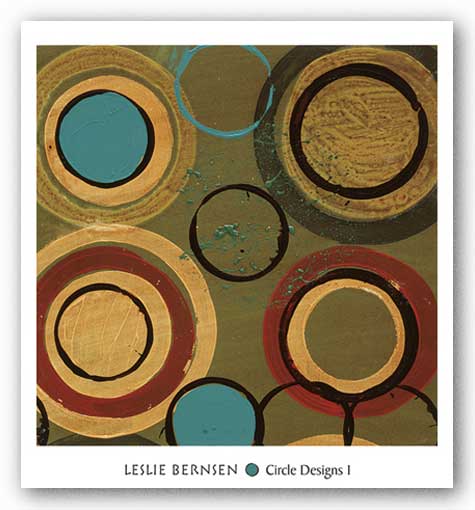 Circle Designs I by Leslie Bernsen