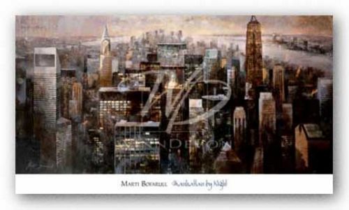 Manhattan by Night by Marti Bofarull