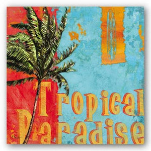 Rojo Palm I - Tropical Paradise by Paul Brent