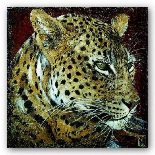 Portrait de leopard (Leopard Portrait) by Fabienne Arietti