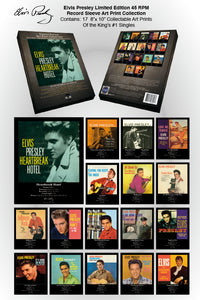 Elvis Presley - Limited Edition Art Print 8"x10" Poster Collection - (17 Individual Posters)