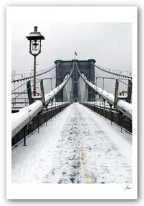 Brooklyn Bridge Snow by Igor Maloratsky