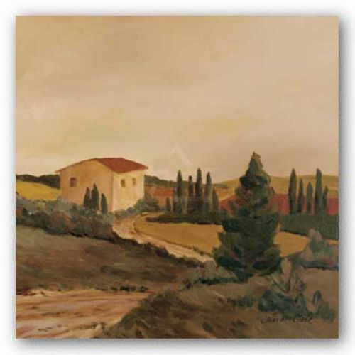 Sunny Tuscan Fields by Jean N. Clark