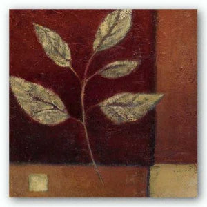 Crimson Leaf Study I by Ursula Salemink-Roos