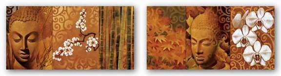 Buddha Panel Set by Keith Mallett