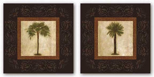 Sago Palm and Mediterranean Palm Set by Keith Mallett