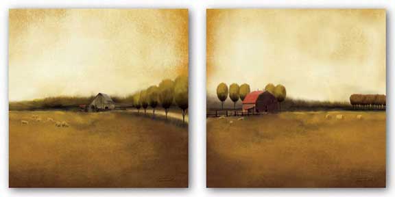 Rural Landscape Set by Tandi Venter