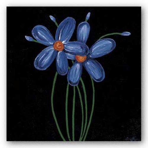 Petites Fleurs Bleus by Jocelyne Anderson-Tapp