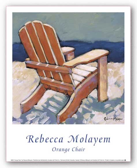 Orange Chair by Rebecca Molayem