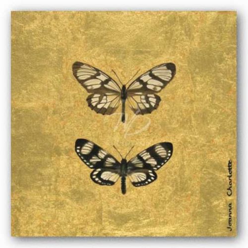 Pair of Butterflies on Gold by Joanna Charlotte