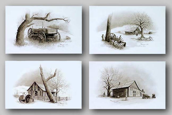 Country Memories Set - Signed and Matching Numbers by Howard Burger
