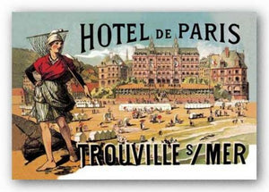 Hotel de Paris: Trouville-sur-Mer, 1885 by Theophile Alexandre Steinlen