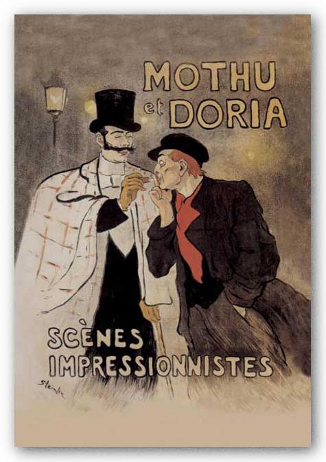 Mothu et Doria, 1893 by Theophile Alexandre Steinlen