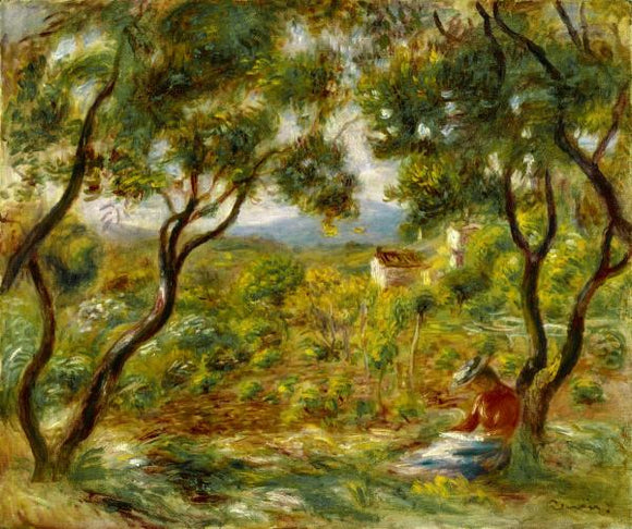The Vineyards at Cagnes (Les Vignes a Cagnes), 1908 by Pierre-Auguste Renoir