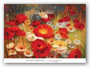 Meadow Poppies I by Lucas Santini