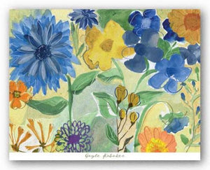 Blue Flowers by Gayle Kabaker